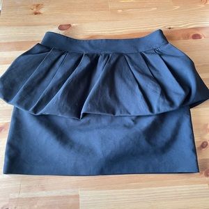 Black peplum Zara skirt